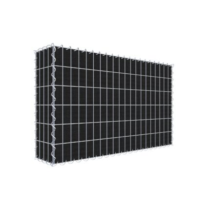 Begrünte Gabione mit Vlies 100 cm x 60 cm x 20 cm (L x H x T), Maschenweite 5 cm x 10 cm, Spirale