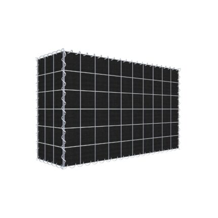 Begrünte Gabione mit Vlies 100 cm x 60 cm x 30 cm (L x H x T), Maschenweite 10 cm x 10 cm, Spirale