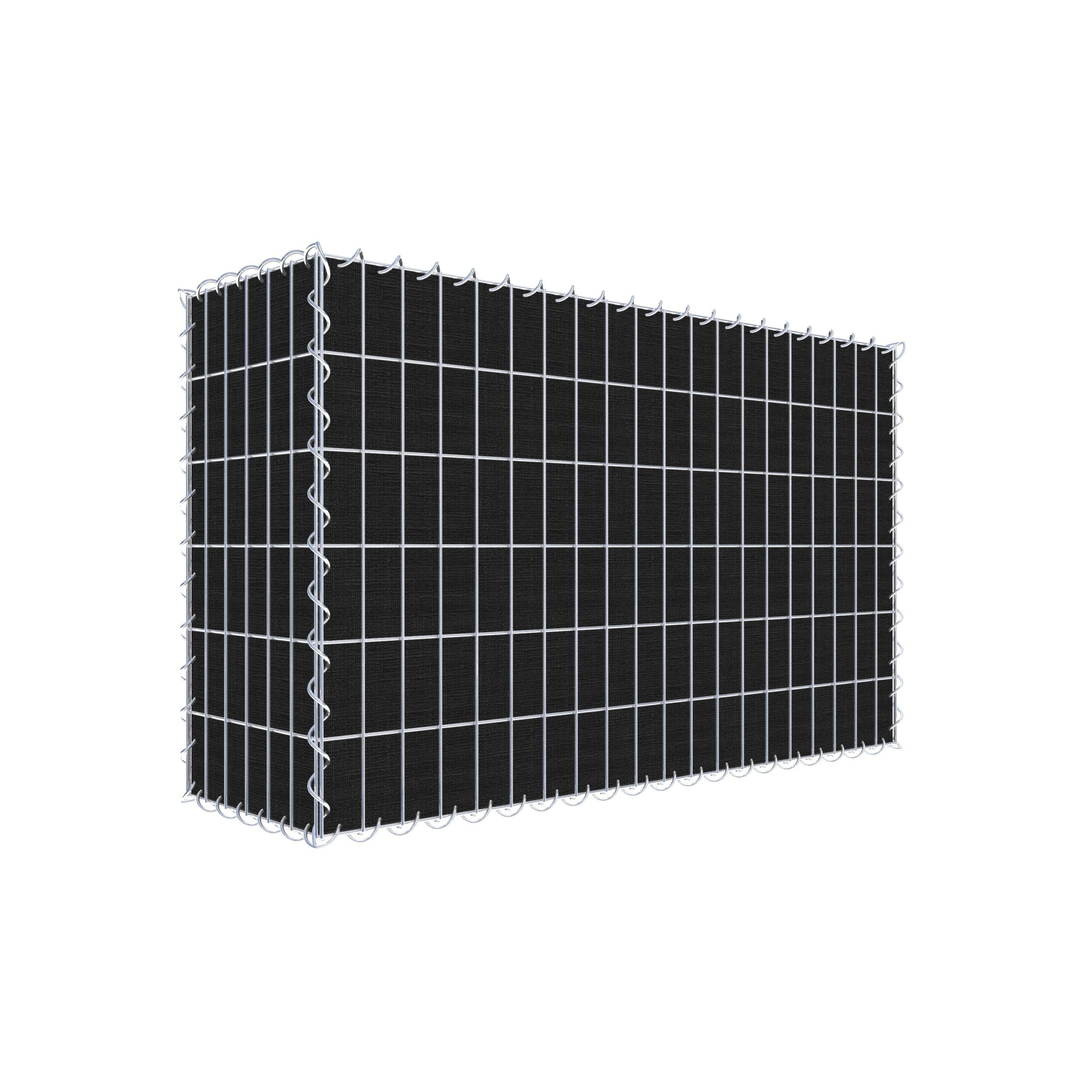 Begrünte Gabione mit Vlies 100 cm x 60 cm x 30 cm (L x H x T), Maschenweite 5 cm x 10 cm, Spirale