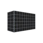 Begrünte Gabione mit Vlies 100 cm x 60 cm x 40 cm (L x H x T), Maschenweite 10 cm x 10 cm, Spirale