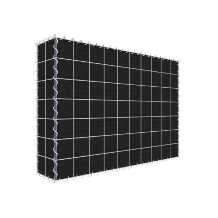 Begrünte Gabione mit Vlies 100 cm x 70 cm x 20 cm (L x H x T), Maschenweite 10 cm x 10 cm, Spirale