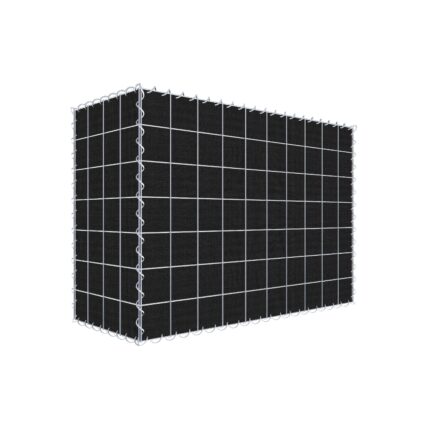 Begrünte Gabione mit Vlies 100 cm x 70 cm x 40 cm (L x H x T), Maschenweite 10 cm x 10 cm, Spirale