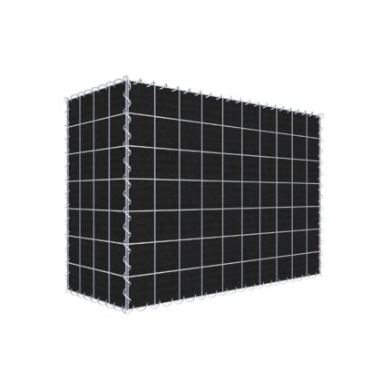 Begrünte Gabione mit Vlies 100 cm x 70 cm x 40 cm (L x H x T), Maschenweite 10 cm x 10 cm, Spirale