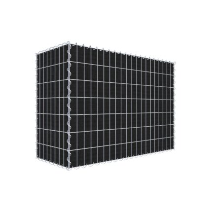 Begrünte Gabione mit Vlies 100 cm x 70 cm x 40 cm (L x H x T), Maschenweite 5 cm x 10 cm, Spirale