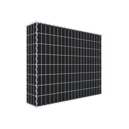 Begrünte Gabione mit Vlies 100 cm x 80 cm x 20 cm (L x H x T), Maschenweite 5 cm x 10 cm, Spirale