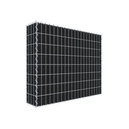 Begrünte Gabione mit Vlies 100 cm x 80 cm x 20 cm (L x H x T), Maschenweite 5 cm x 10 cm, Spirale