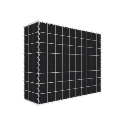 Begrünte Gabione mit Vlies 100 cm x 80 cm x 30 cm (L x H x T), Maschenweite 10 cm x 10 cm, Spirale