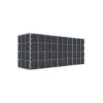 Begrünte Gabione mit Vlies & Sichtschutzstreifen 100 cm x 40 cm x 30 cm (L x H x T), Maschenweite 5 cm x 10 cm, Spirale