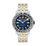 BLACK MARLIN 42mm Blue Stainless Steel/Gold Herrenuhr -  Swiss Made