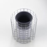 Blumensäule Höhe 42 cm rund, Durchmesser 37 cm, MW 5 x 5 cm, feuerverzinkt inkl. Topf