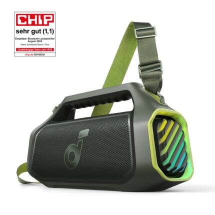 Boom 2 Plus | Bluetooth-Lautsprecher mit mächtigem Bass für Draußen Adventure Green