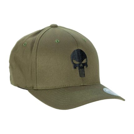 Cap Flexfit Punisher schwarz oliv – Zubehör – Modell 5307 | Outdoor Militär Tactical Gear