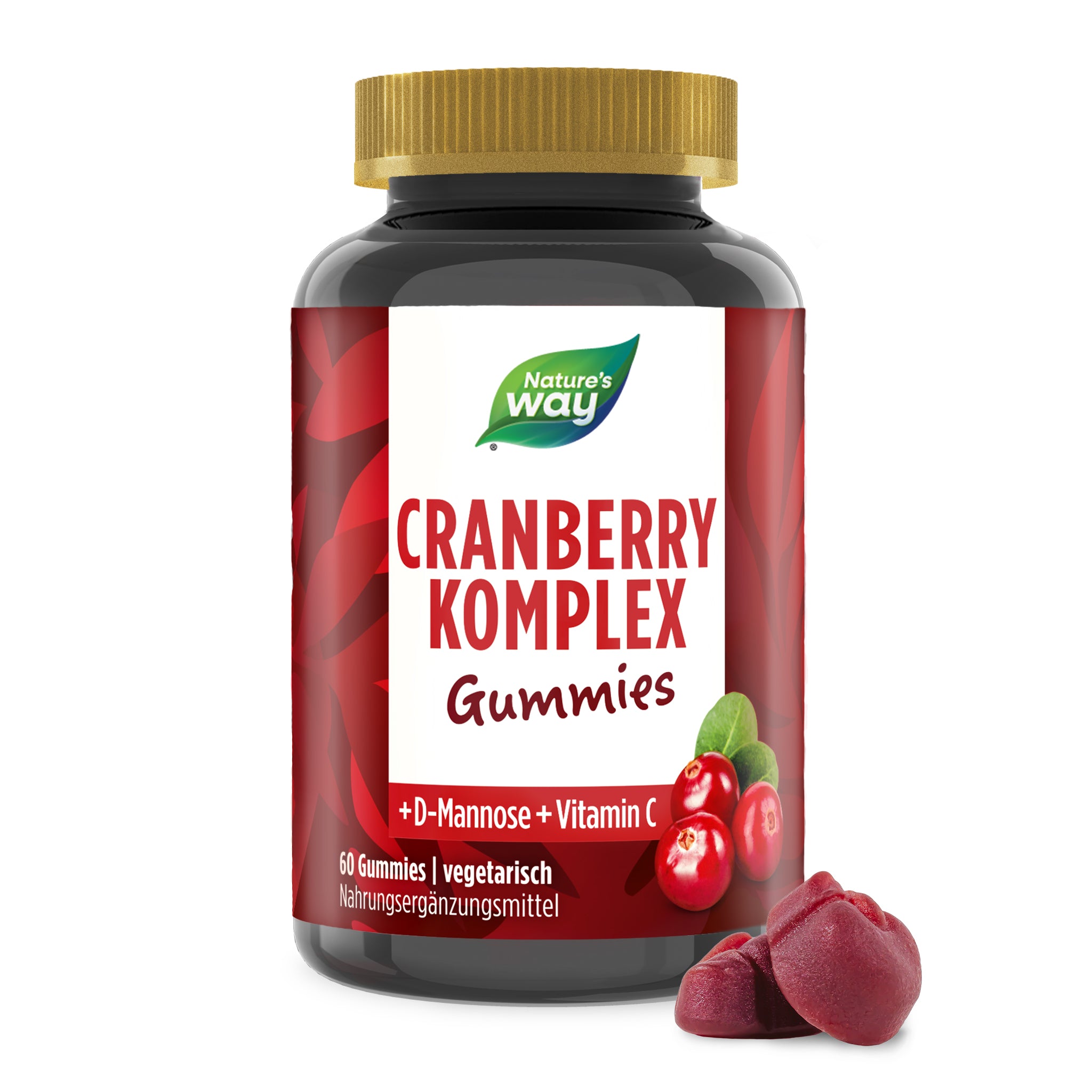 Cranberry Komplex Gummies I 3in1 Komplex 500 mg Cranberrypulver