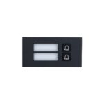 Dahua VTO4202FB-MB2 Erweiterungsmodul mit 2 Klingeln in schwarz, Zwei Ruftasten für modulare Dahua Türsprechanlage