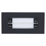 Dahua VTO4202FB-MDB4 schwarze Erweiterungsmodul mit 4-Tasten Klingel