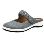 Damen Clogs Komfortable Slipper Blau 37 EU