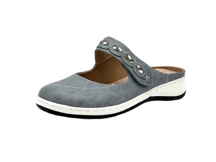 Damen Clogs Komfortable Slipper Blau 36 EU