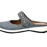 Damen Clogs Komfortable Slipper Blau 40 EU