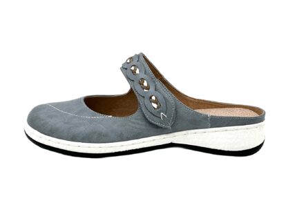 Damen Clogs Komfortable Slipper Blau 40 EU