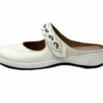 Damen Clogs Komfortable Slipper Weiß 38 EU