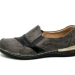 Damen Halbschuhe, Bequeme Mokassins Slipper Grau 40