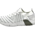 Damen Sneaker Laufschuhe für Freizeit Weiß-Hellgrau 41