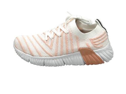 Damen Sneaker Laufschuhe für Freizeit Weiß-Pink 37