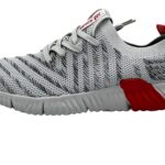 Damen Sneaker Laufschuhe für Freizeit Weiß-Schwarz 38