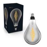 Dekoratives LED Leuchtmittel LED Wendel 1800K warmweiss 8,5W E27 Smokey dimmbar