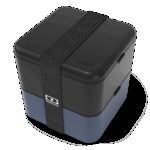Die quadratische Bento-Box Made in france - monbento MB Square Midnight Onyx