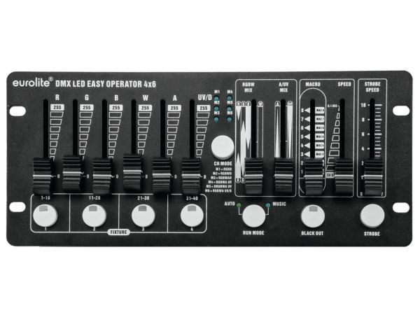 DMX LED EASY Operator 4x6 LED Controller 28 Kanäle DMX LED EASY Operator 4x6 LED Controller 28 Kanäle - Image 1