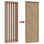 Drehbare lamellen - 22x90 - Eiche Natur