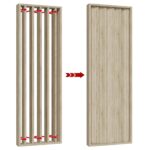 Drehbare lamellen - 22x90 - Sonoma Eiche