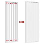 Drehbare lamellen - 22x90 - Weiß Matt