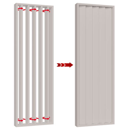Drehbare lamellen - Kaschmir - 22x90