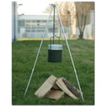 Dreibein Grill für Schwenkkessel - höhenverstellbar – Einsatz & Daypacks | Outdoor Militär Tactical Gear