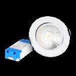 DW1-12A-TR LED Einbaudownlight 2700K 230V 12W TRIAC dimmbar