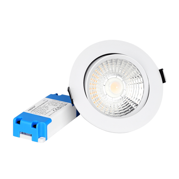 DW1-12A-TR LED Einbaudownlight 2700K 230V 12W TRIAC dimmbar