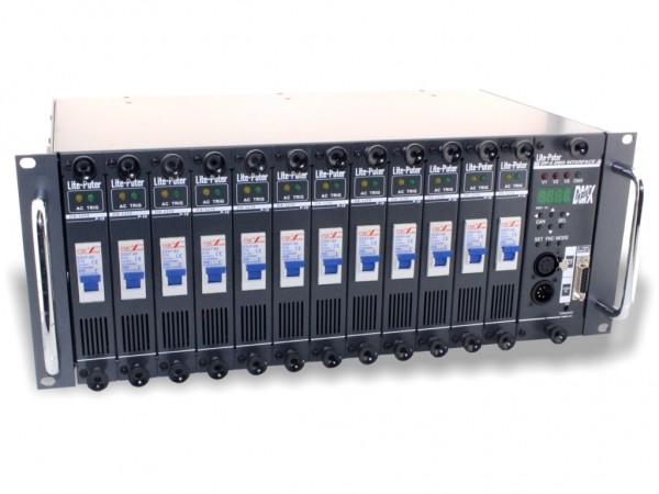 DX-1210 modularer Dimmer DMX 12x10A 19" 3-Phasen DX-1210 modularer Dimmer DMX 12x10A 19" 3-Phasen - Image 1