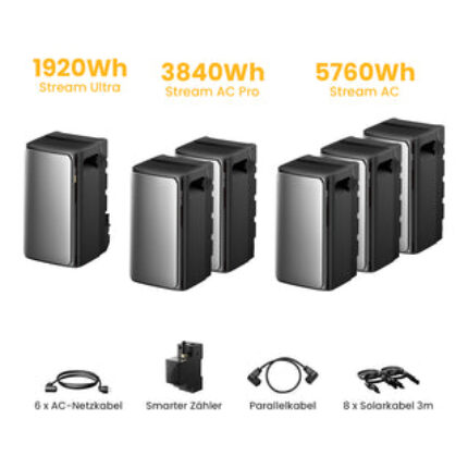 EcoFlow STREAM AC - Stream Ultra+2 x Stream AC Pro + 3 x Stream AC / Powerness Express