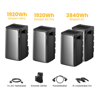 EcoFlow STREAM AC - Stream Ultra+Stream AC Pro + 2 x Stream AC / Standardversand