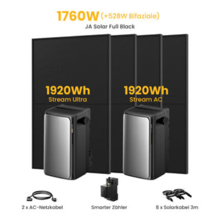 EcoFlow STREAM AC - Stream Ultra+Stream AC+4 x 440 Bifaziale Solarmodule / Selbstabholung