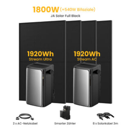 EcoFlow STREAM AC - Stream Ultra+Stream AC+4 x 450 Bifaziale Solarmodule / Selbstabholung