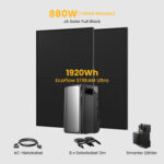 EcoFlow Stream Ultra All-in-One Speicher für Balkonkraftwerke, Deal - Stream Ultra / mit 2 x 440 Full Black Solarmodule / Standardversand