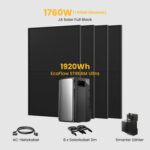 EcoFlow Stream Ultra All-in-One Speicher für Balkonkraftwerke, Deal - Stream Ultra / mit 4 x 440 Full Black Solarmodule / Standardversand