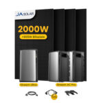 EcoFlow Stream Ultra All-in-One Speicher für Balkonkraftwerke - Stream Ultra + 2*Stream AC PRO / mit 4 x 500 Full Black Solarmodule / Standardversand (Versandkosten werden bei der Kasse berechnet)