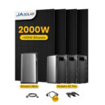 EcoFlow Stream Ultra All-in-One Speicher für Balkonkraftwerke - Stream Ultra + 3*Stream AC PRO / mit 4 x 500 Full Black Solarmodule / Powerness Express (Versandkosten werden bei der Kasse berechnet)