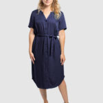 Ecovero Kurzarm-Kleid Modell: Finja