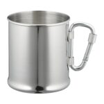 Edelstahlbecher mit Karabiner 220 ml – Einsatz & Daypacks | Outdoor Militär Tactical Gear