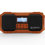 Emissimo Tec ACE DAB/DAB+ Notfallradio Kurbelradio Solarradio Powerbank Taschenlampe USB-C Orange